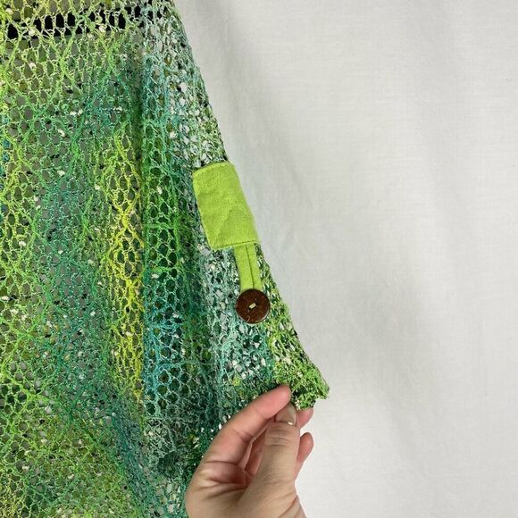 Vintage Kaktus Green Boho Mesh Layering Vest - Women’s XL - Picture 6 of 9